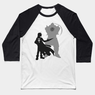 Edward and Aplhonse Elric FullMetal Alchemist Baseball T-Shirt